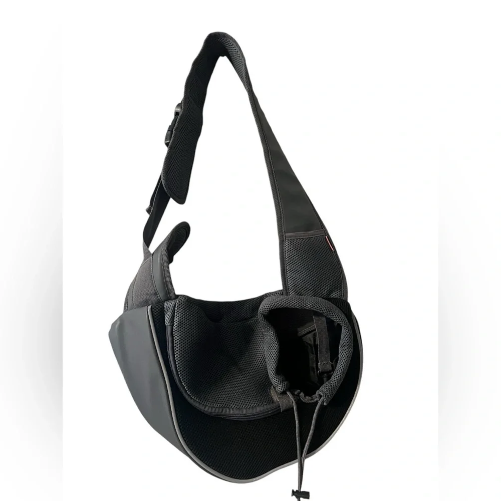 YUDODO Pet Dog Sling Carrier Breathable Mesh Travel Safe Sling Bag- Size Medium